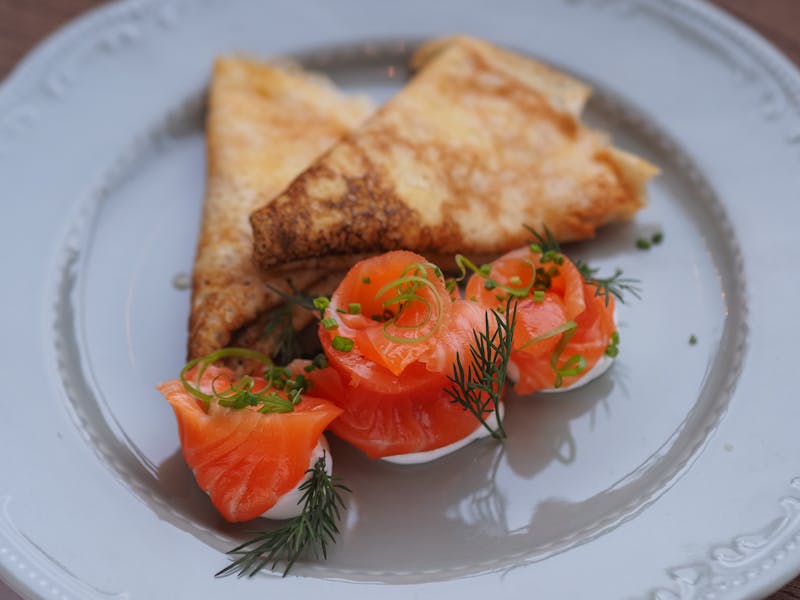 Tatte smoked salmon open-faced sandwich