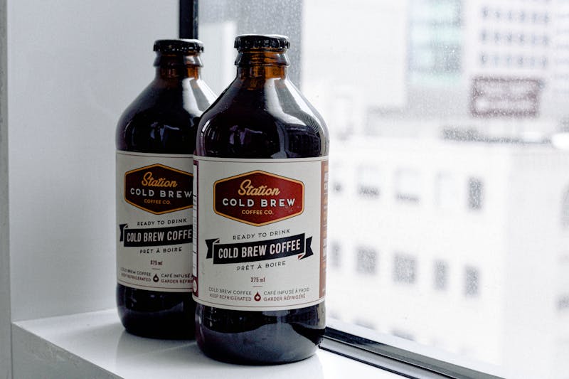 Tatte cold brew iced coffee with oat milk